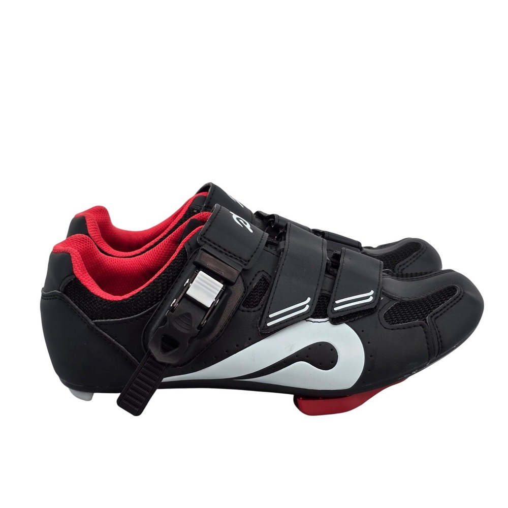Peloton Cycling Shoes Black Red EU 38 US Women 7 Men 5 Indoor Bike Cleats PLTN01